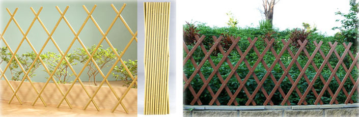 2008.11-New Products: Bamboo Fences & Wood-Like Vinyl Fences has been on the market.. We offer you more choices of garden materials.